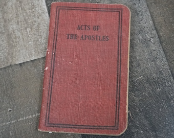 Acts of The Apostles American Bible Society 1916 Pocket Edition