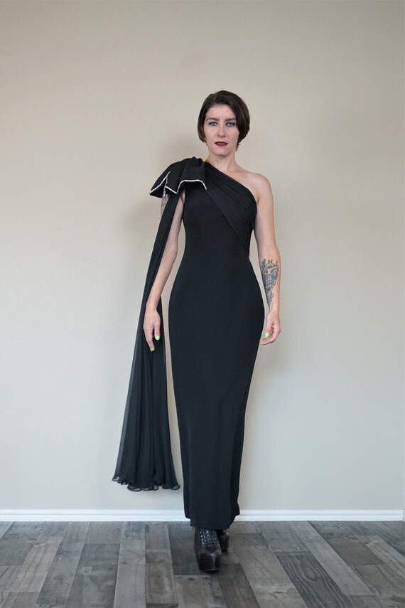 Julie Duroche Imagnin Black Floor Length Evening G