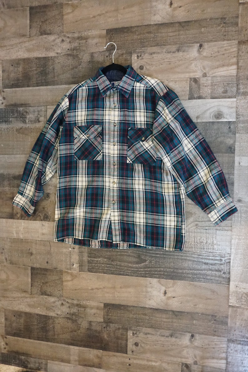 white red and green flannel