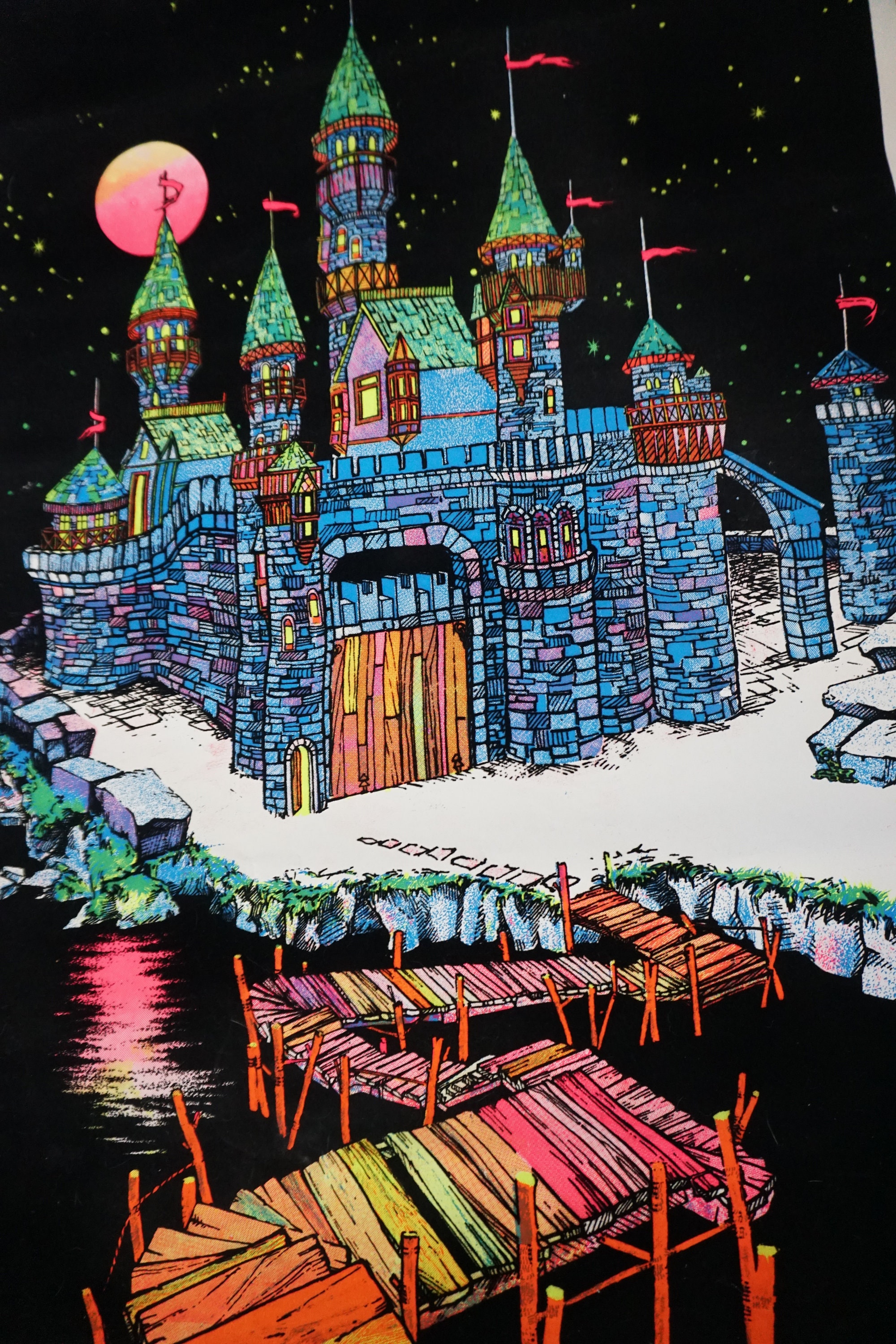70'sヴィンテージ ブラックライトポスター MAGIC CASTLE #125 70'sヴィンテージ ブラックライトポスター MAGIC CASTLE #125