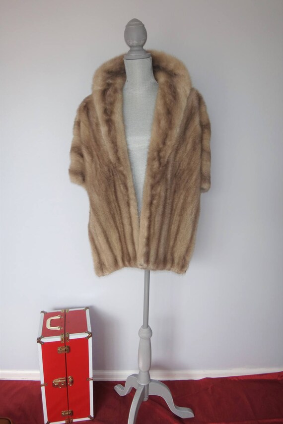 mink wrap coat