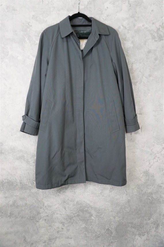 Dusty Blue London Towne Trench Coat/ Vintage Blue