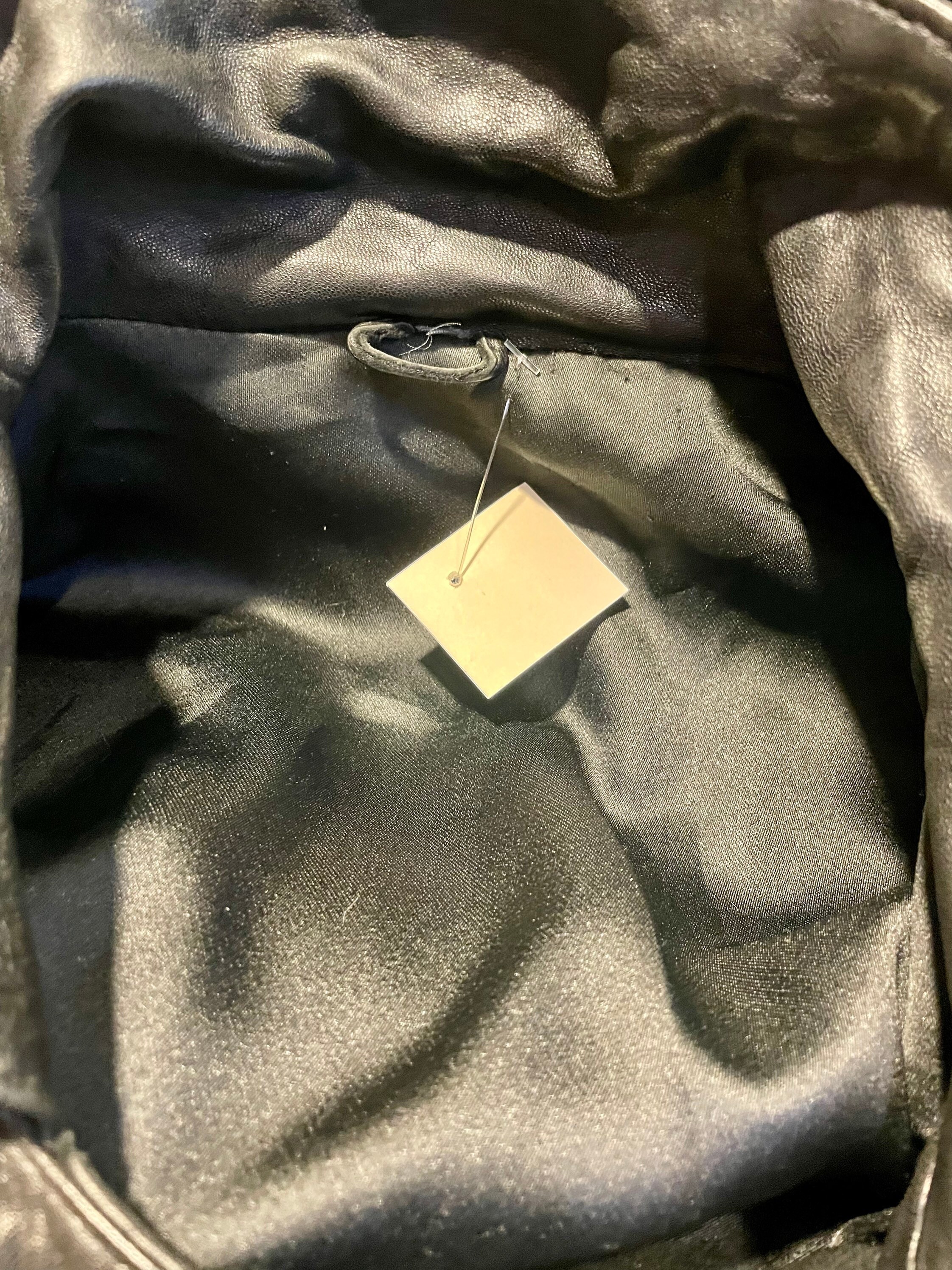 1990s black fine nappa leather jacket elasted in waist | Etsy
