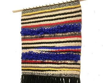 Hand woven wall hanging<Strasbourg>, tapestry, wool art, home decor, kids room decor