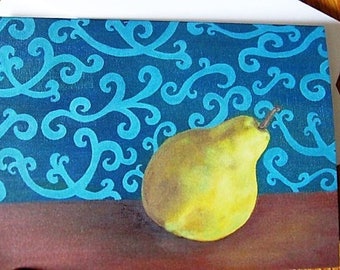 Cards: Pear with Swirls