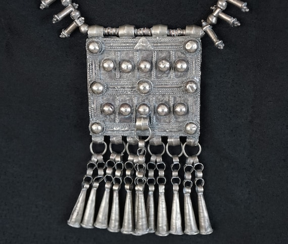 Antique Ethnic Tribal Silver Prayer Box Necklace Gem antique-ethnic-tribal-silver-prayer-box-necklace-gem