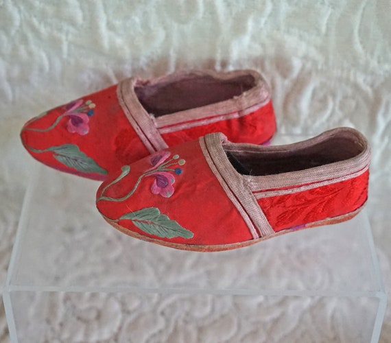 Schoenen Meisjesschoenen Hakken a Pair Antique Asian Children’s Shoes 