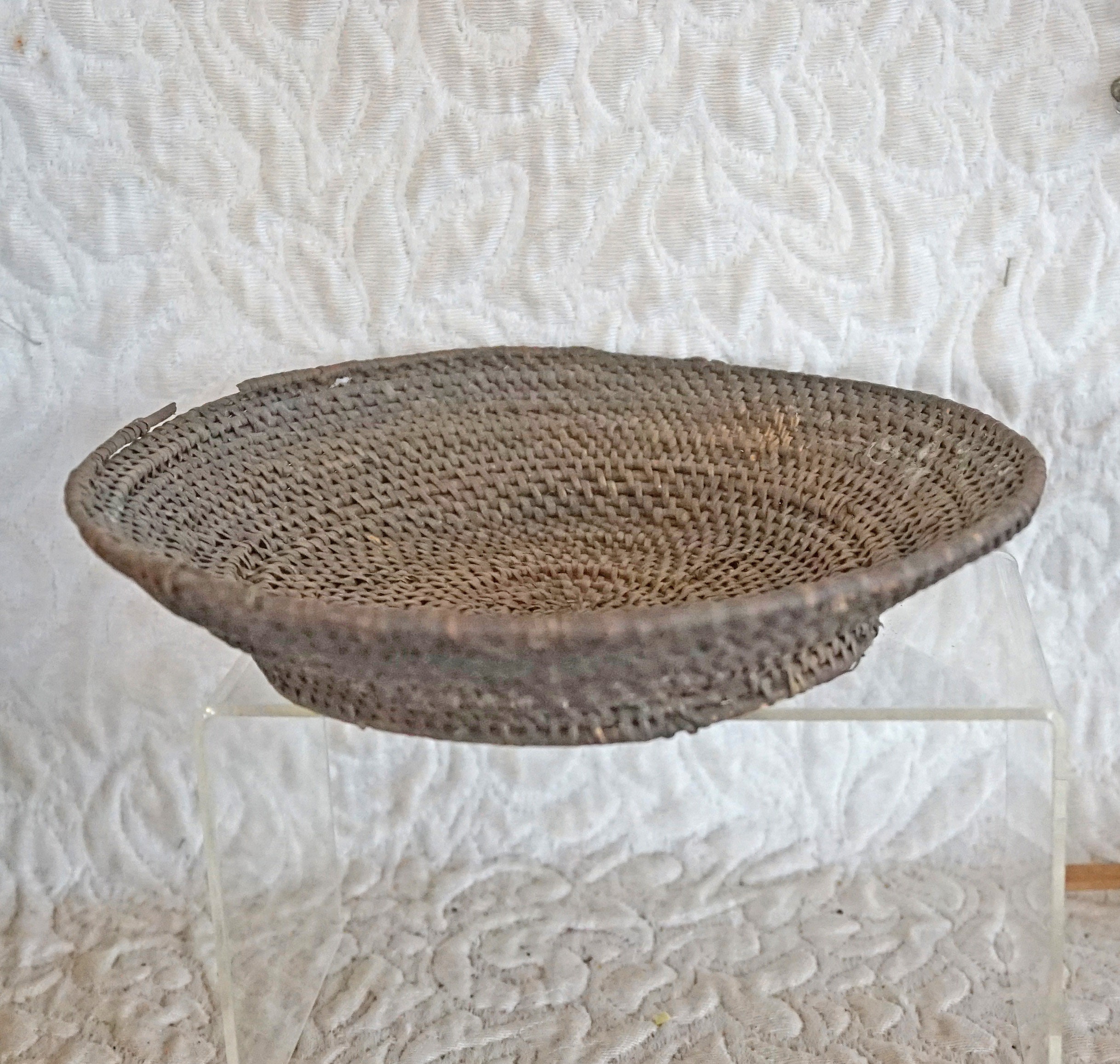 Antique woven offering basket from Thailand Etsy.de