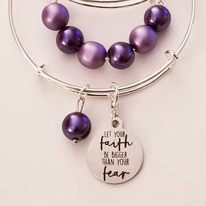 Inspirational Bracelets, Handmade Adjustable Bracelets, Silvertone, Charm Bracelets