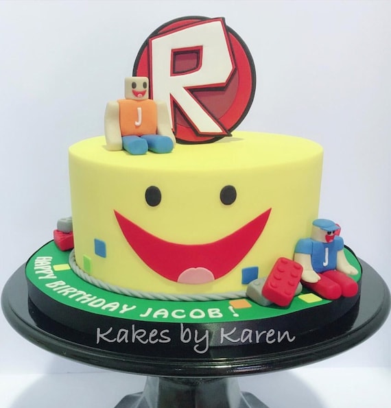 Roblox Cake Topper Etsy - pin en tortas de roblox