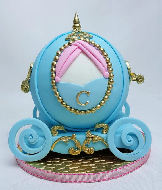 Fondant Cake Topper Inspired in Cinderella/'s Carriage