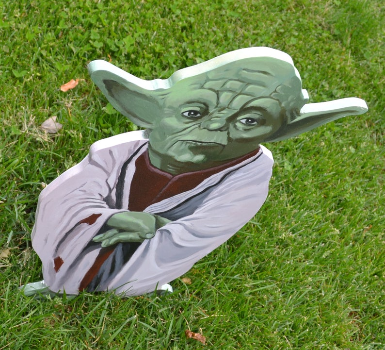 Yoda Of Star Wars Lawn Art Garden Decorations Lawn Deco Yard Etsy