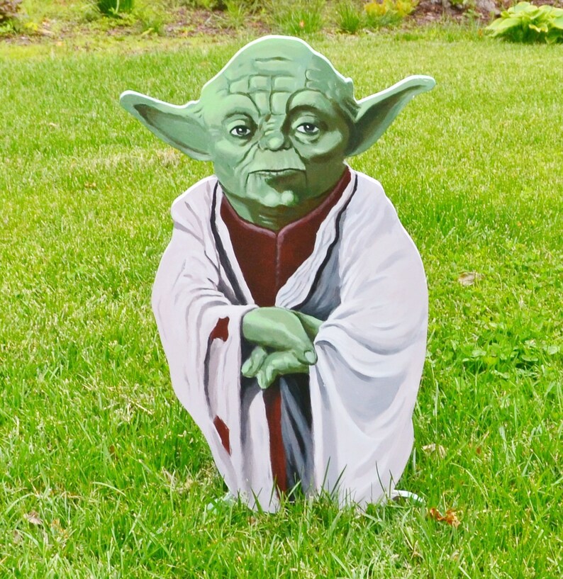 Yoda Of Star Wars Lawn Art Garden Decorations Lawn Deco Yard Etsy