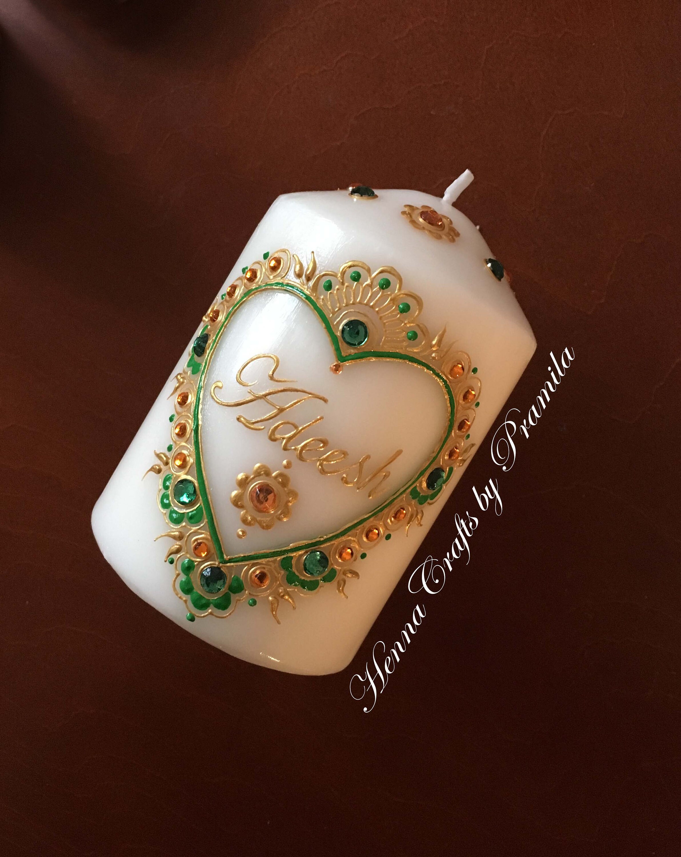 Set of 2 Personalized Name candles Custom gift Holiday gift Etsy