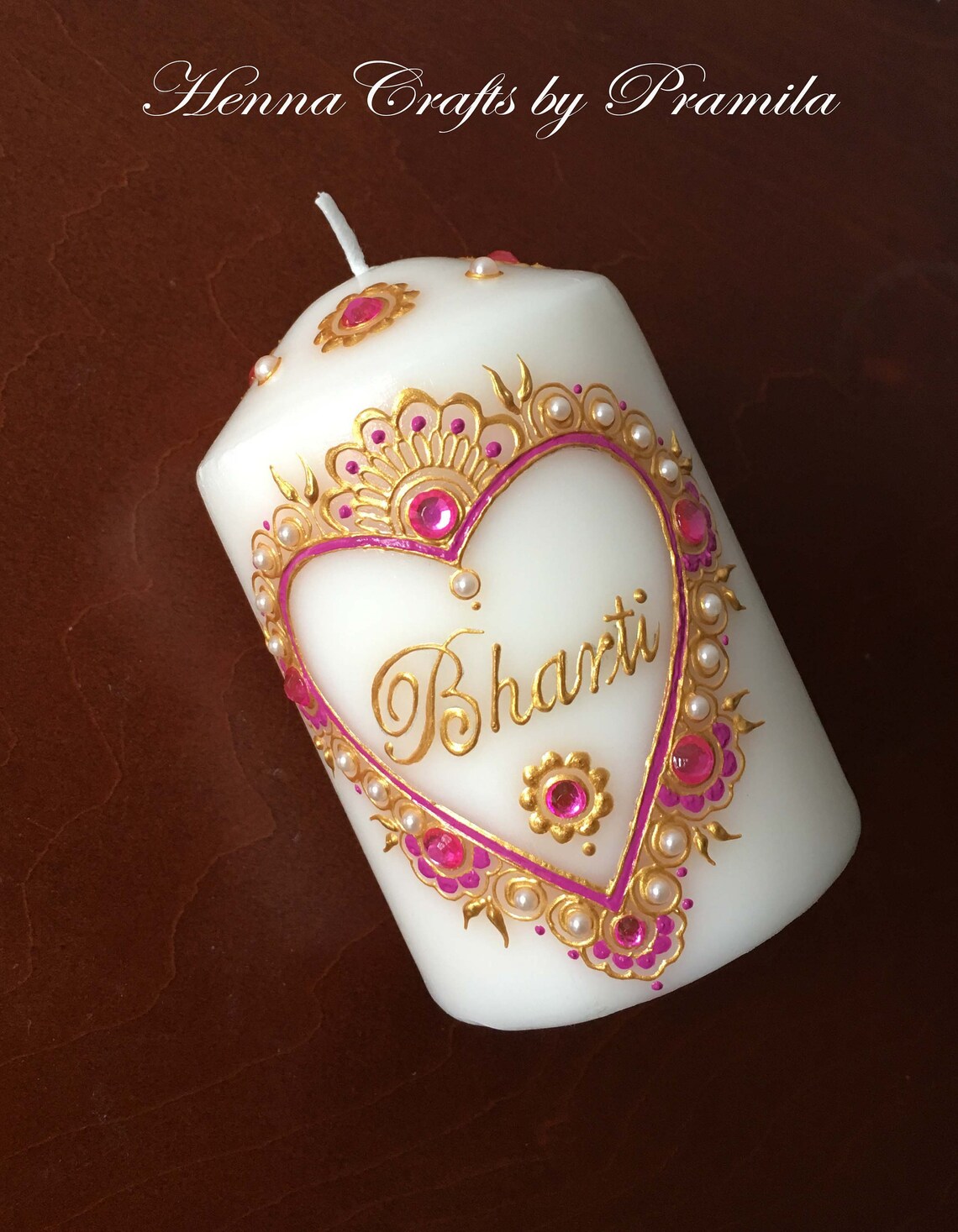 Set of 2 Personalized Name candles Custom gift Holiday gift Etsy