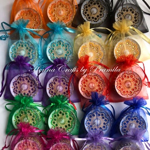 Set of 50 Jumbo Tealight candles, Indian Asian Desi Wedding party/Dholki/Mehndi favours, Housewarming Party Favors, Valaikaappu Return Gifts
