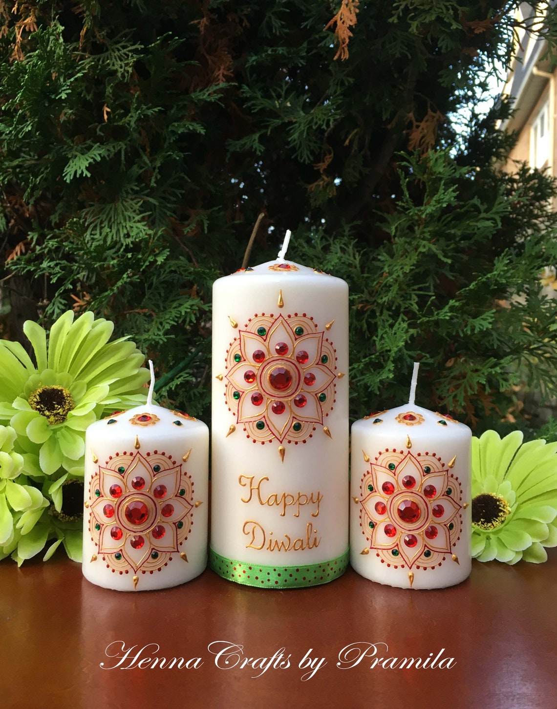 Happy Diwali Candles Gift Set Diwali Diwali Decor Diwali Etsy