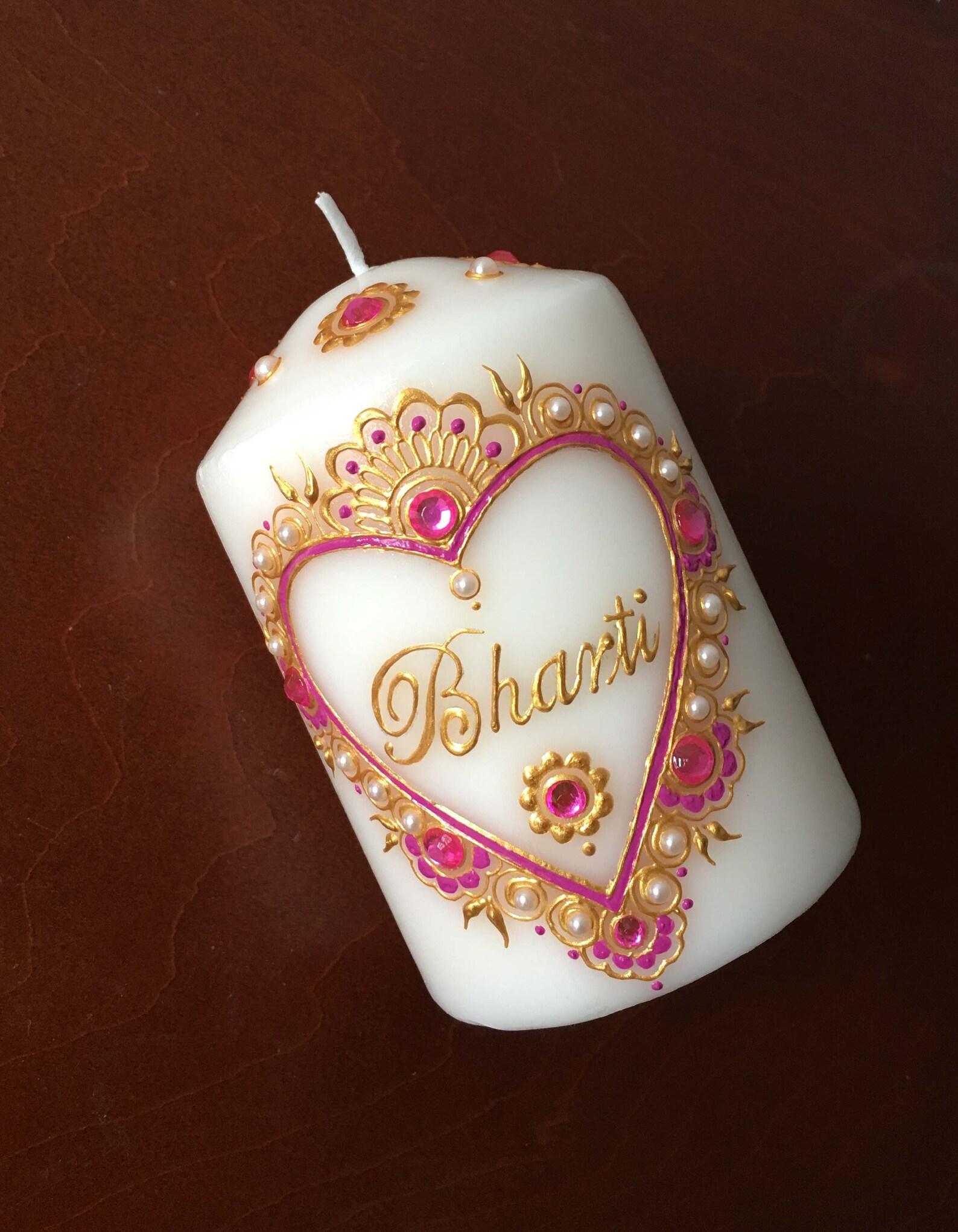 Set of 2 Personalized Name candles Custom gift Holiday gift Etsy