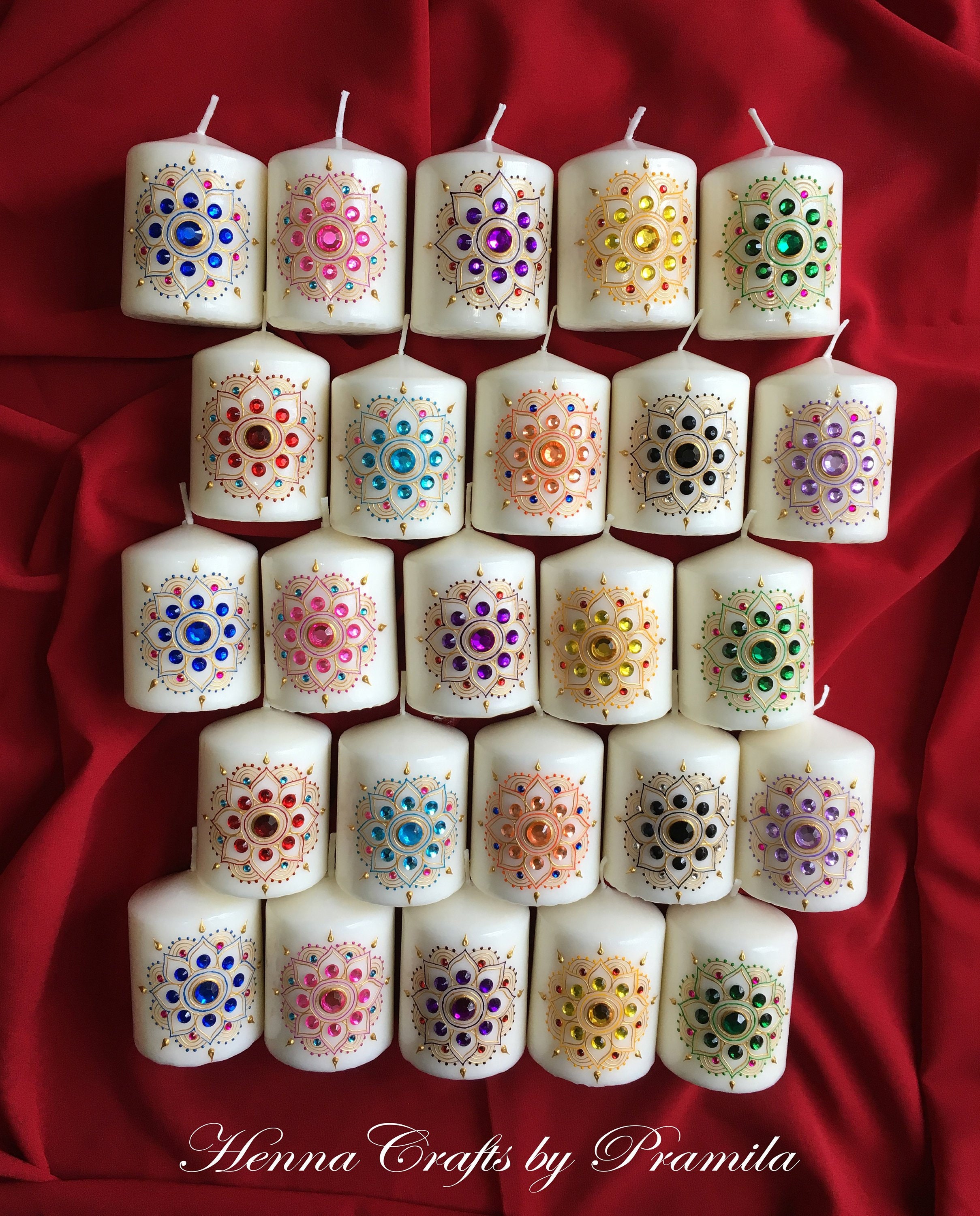 Set of 6 Personalized Candle Favors Housewarming Party Etsy