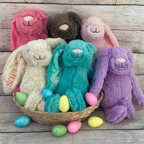 Easter bunny/Easter/Easter gift/Easter bag/personalized/Stuffed bunny/Personalized bunny