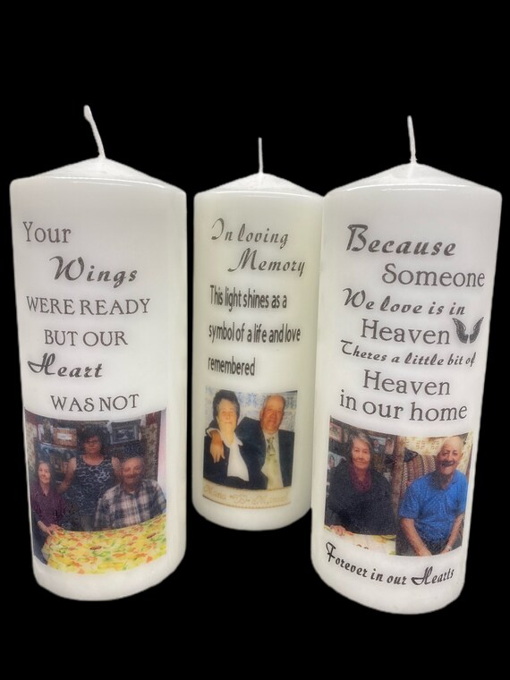 Memorial Candle/In Loving Memory Candle/Personalized Sympathy Etsy