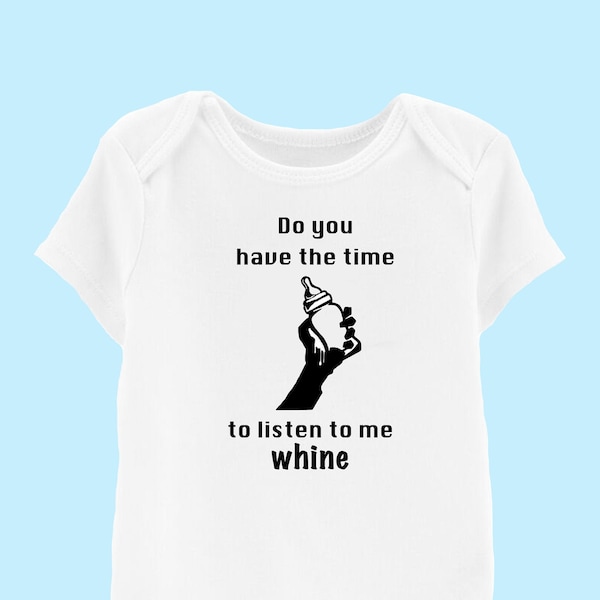 Pop Punk Lyrics Baby Snapsuit / Toddler Tee | Listen to me whine | 90s song lyric | Funny Baby Shower Gift | Cool Kid Clothes | For New Mom