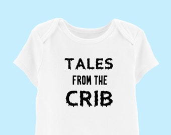 Tales from the Crib Halloween Outfit for Baby l Baby Snapsuit l funny halloween shirt | 90s horror | Fall Baby Clothes