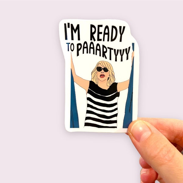 Bridesmaids Sticker | Ready to Party | Magnet | Funny, Cute, Custom | Popular Quote | Wedding Party Gift | Bachelorette Favor | Bride Gift