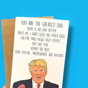 Political Father’s Day Card | Birthday Card for Dad | Political Humor | Political Gift | Fake news | Card from Son | Card From Daughter