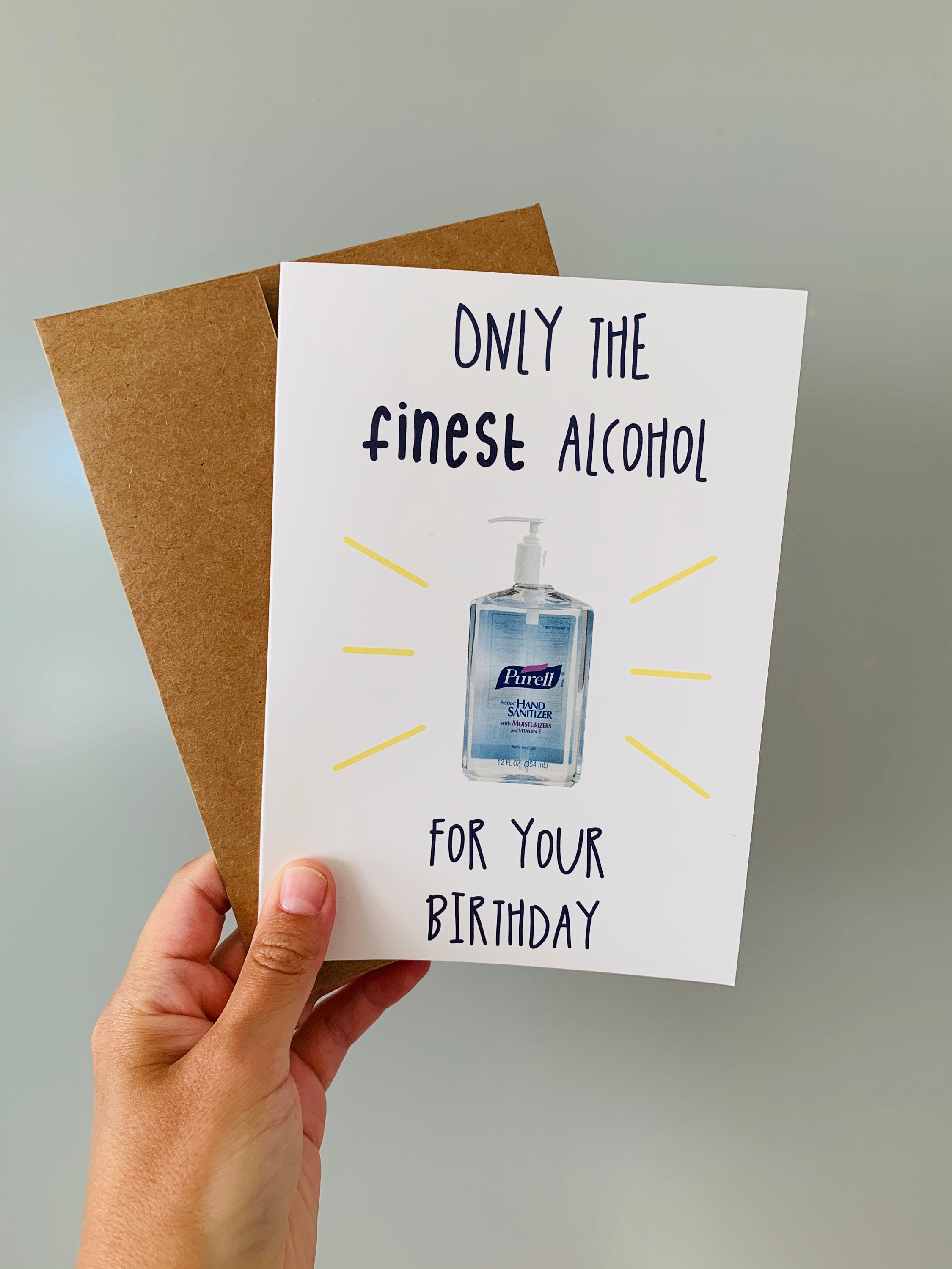 Quarantine Birthday Card - Funny - Hand Sanitizer - Covid - Pandemic …