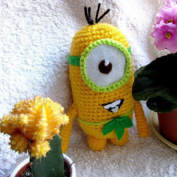 Amigurumi Minion, Cute Minion from NEW Movie, Crochet and Stuffed Minion Toy