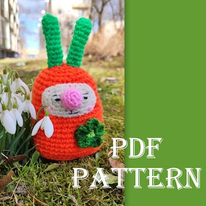 Funny Bunny, Crochet Bunny Pattern, Rabbit Pattern, Easter Bunny, PDF PATTERN, Amigurumi Pattern, Instant Download PDF, Soft Bunny