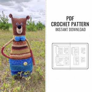Crochet Bear Pattern: Large Amigurumi Toy (PDF Pattern)