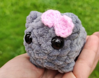 Sad Eyes Hamster, Meme Hamster, Amigurumi Hamster, Softy Plushie Toy, Crochet Amigurumi, Knitted Toy, Funny Gitf, Birthday Gift