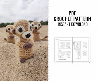 Crochet Meerkat Pattern: Amigurumi Toy (PDF Pattern)