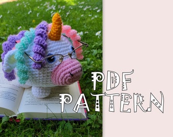 Unicorn Pattern, Crochet Pattern, Eyeglasses Holder, PDF PATTERN, Home Decor, Instant Download PDF, Crochet, Knitted Pattern, Amigurumi