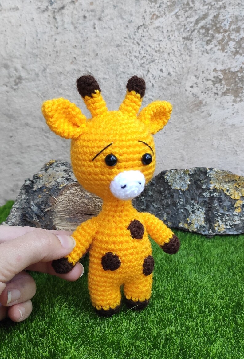 Crochet Doll Crochet Giraffe Miniature Giraffe Tiny toy Etsy