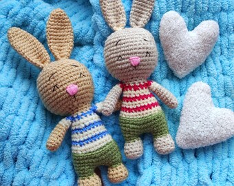 Easter bunny, Crochet Bunny, Knitted Rabbit, Amigurumi Bunny, Bunny Easter symbol, Gift for Kid, Bunny Plush, Handmade Bunny, Knitted Animal