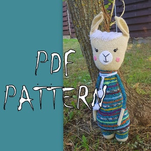 Crochet Llama Pattern: Colorful Alpaca Toy (PDF Pattern)