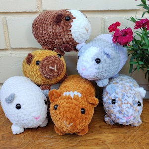 Crochet Guinea Pig Plushie: Soft Amigurumi Toy