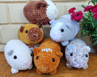 Peluche porcellino d'India all'uncinetto: morbido giocattolo Amigurumi