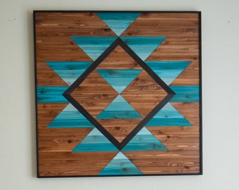 EVERLASTING TIDES Wood Wall Art - Wooden Wall Art - Geometric Wood Art - Wooden Wall Art Hanging - Modern Wood Art - Wood Wall Decor