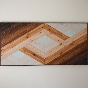 PORTAL Wood Wall Art - Geometric Wooden Artwork for Modern Spaces - Wood Home Decor