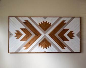 CASIMIRO in Dove Grey - Wood Wall Art - Wooden Wall Art - Geometric Wood Art - Wooden Wall Art Hanging - Modern Wood Art - Boho Wood Art