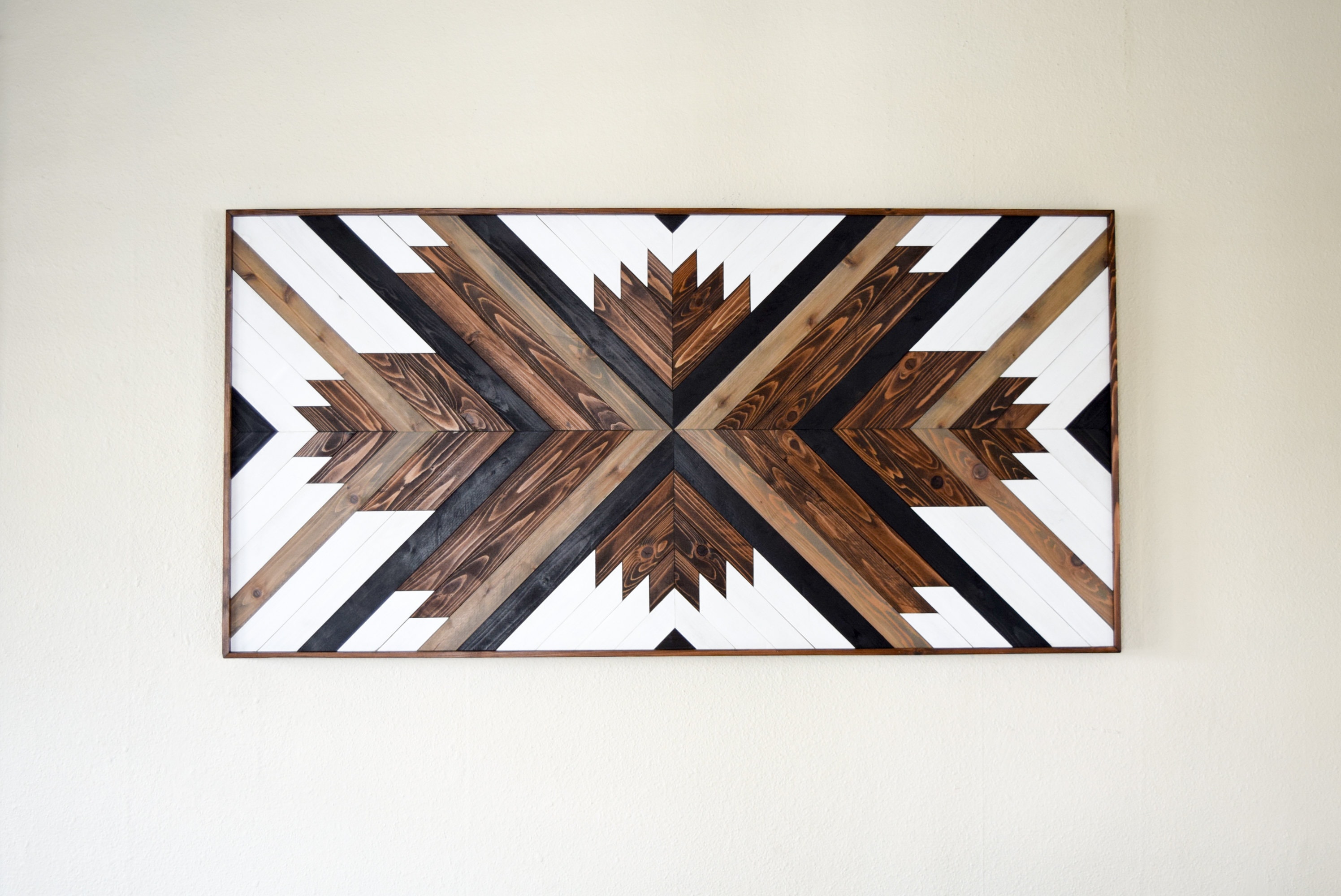 METTA Wood Wall Art Wooden Wall Art Geometric Wood Art Wooden Wall Art  Hanging Modern Wood Art Boho Wood Art Wood Wall Decor 