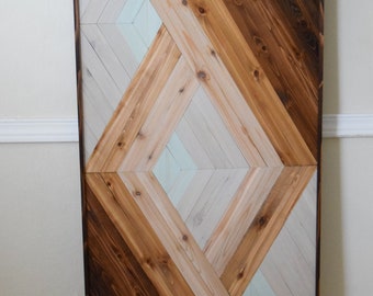 PORTAL Wood Wall Art - Geometric Wooden Artwork for Modern Spaces - Wood Home Decor