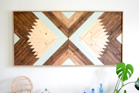 Indra Wood Wall Art Wooden Wall Art Geometric Wood Art Etsy