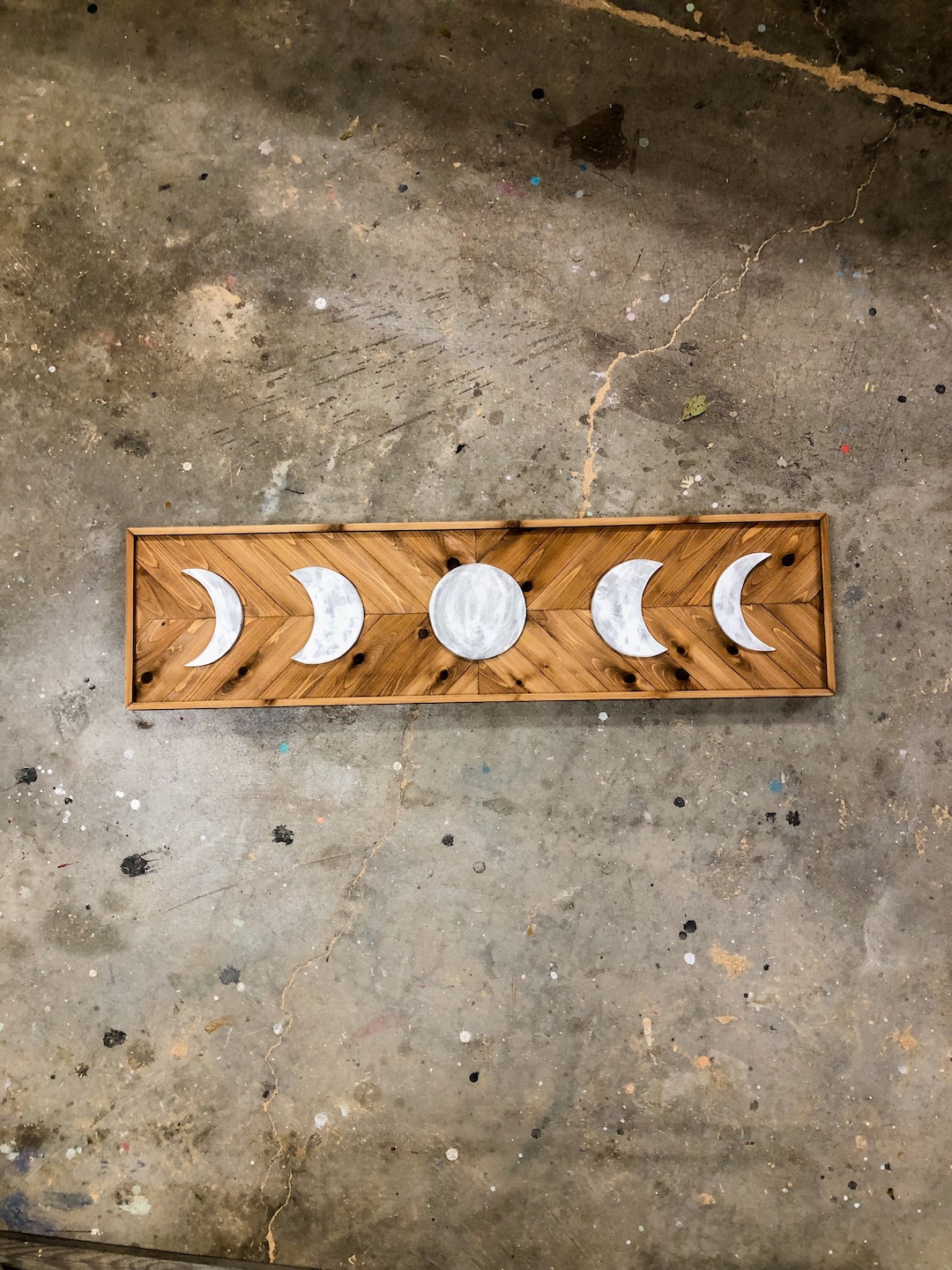 TO THE MOON and Back - Wood Wall Art - Moon Phase Wooden Wall Art ...