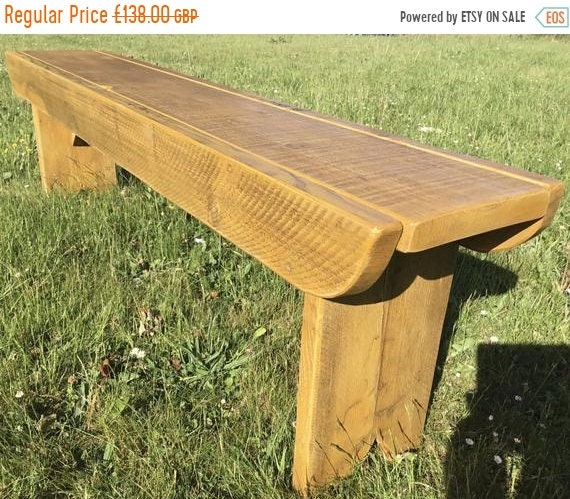 Summer Sale NEW! Golden Oak Old School Antique Rustic Solid Reclaimed Pine Dining Plank Table Chair Bench - Village Orchard Furniture