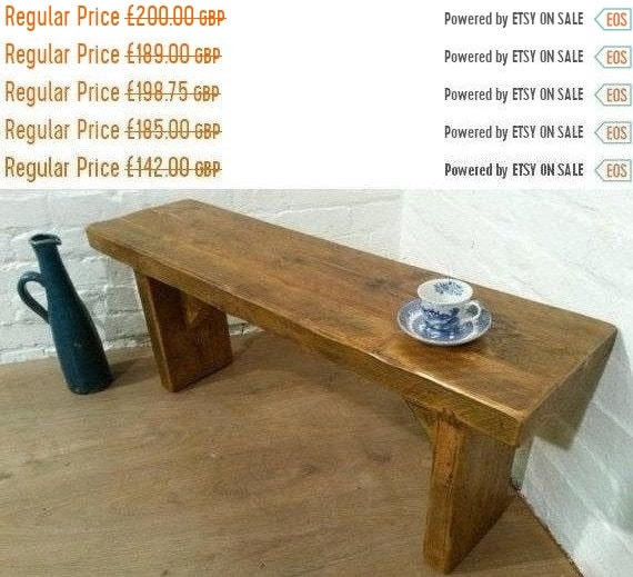 VALENTINE Sale FREE Delivery! X-Wide 5ft Hand Made Reclaimed Rustic Pine Beam Solid Wood Contemporary Coffee Table